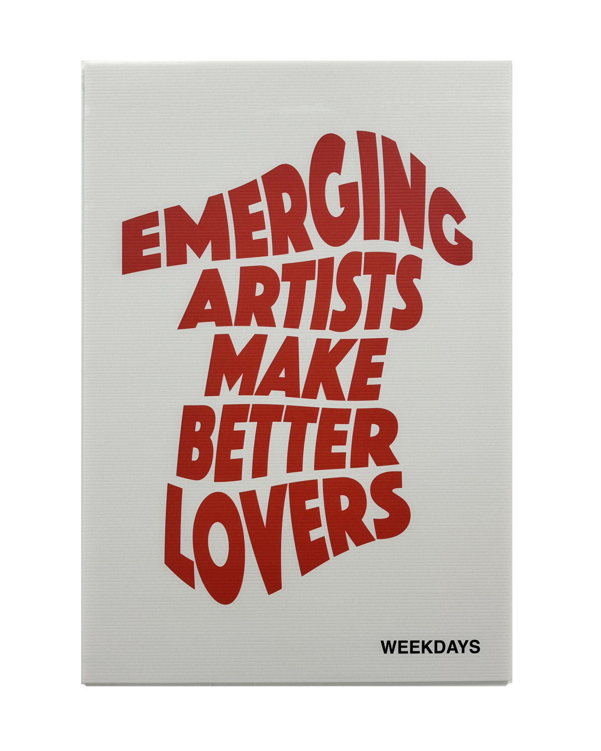 Emerging artists make better lovers