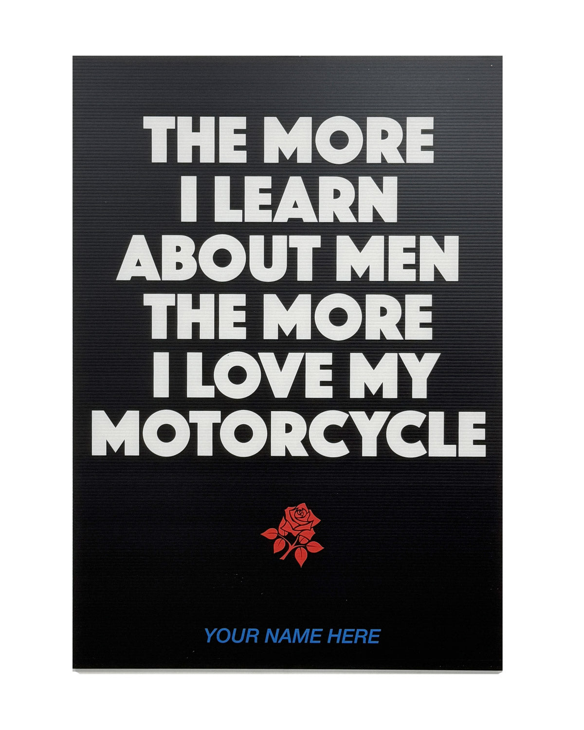 The More I learn About Men